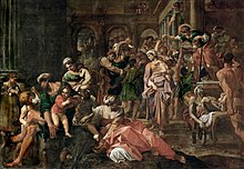 Annibale Carracci, Elemosina di san Rocco,  1595, Dresda, Gemäldegalerie Alte Meister