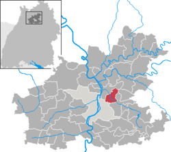 Розташування Ерленбах