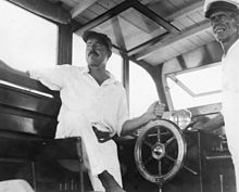 Ernest Hemingway and Carlos Gutierrez aboard Pilar Ernest Hemingway and Carlos Gutierrez aboard Pilar, Key West, 1934.jpg