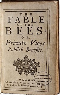 <i>The Fable of the Bees</i> book by Bernard Mandeville