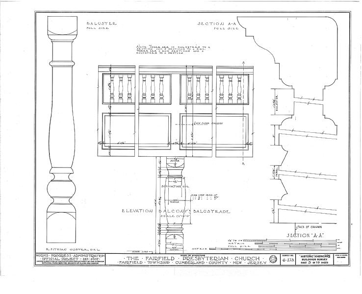 File:Fairfield Presbyterian Church, Fairton, Cumberland County, NJ HABS NJ,6-FAIRT,1- (sheet 9 of 10).tif