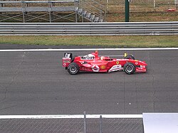 Michael Schumacher finished second, driving for Ferrari. Fale F1 Monza 2004 31.jpg