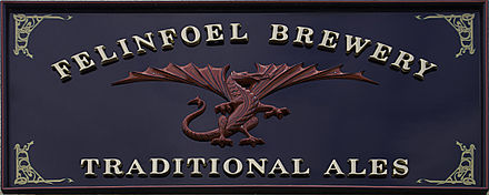 Logo of Felinfoel Brewery, the first brewery in Europe to sell beer in cans