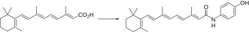 ChemDrug Synthesis: Patent (Ex IX): Additional literature: etc. Fenretinide synthesis.svg