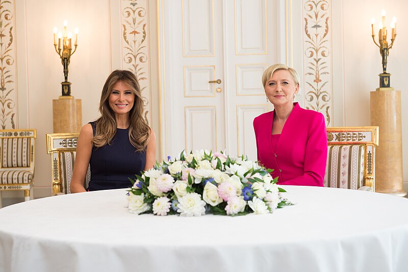 File:First Lady Melania Trump and First Lady Agata Kornhauser-Duda in Warsaw, July 6, 2017 (1).jpg