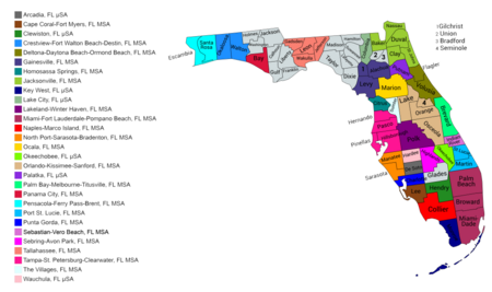 Florida CBSAs 2020