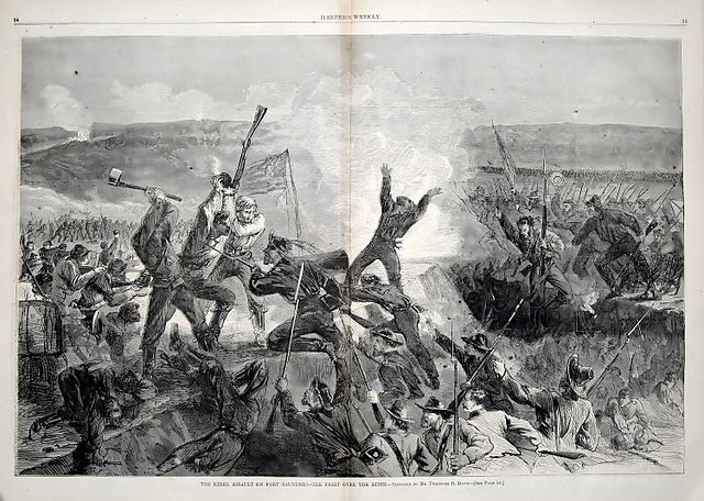 The Rebel Assault on fort Sanders, Harper's Weekly January 9, 1864
