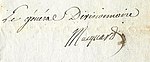 Firma de François Macquard