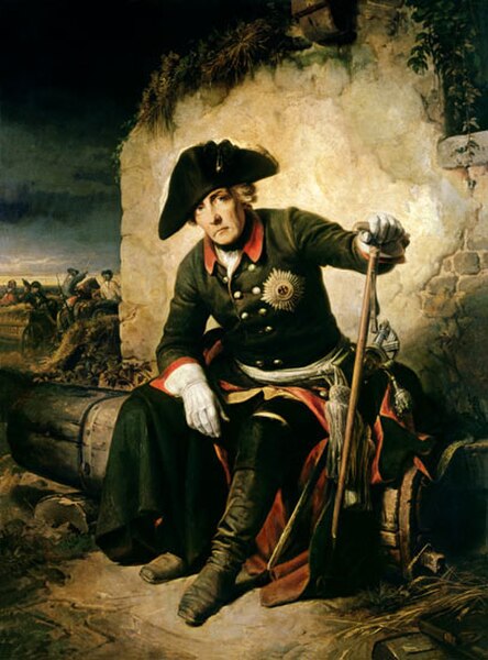 Frederick II after the Battle of Kolin