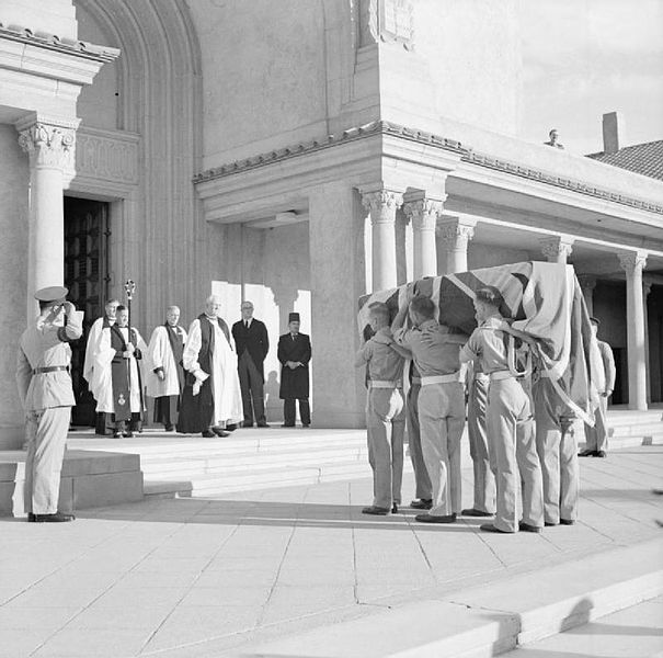 File:Funeral Service For Lord Moyne and Lance Corporal a H Fuller in Cairo, Egypt, November 1944 E30047.jpg