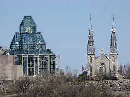 National Gallery of Canada (left) and Ottawa Cathedral