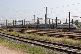 La locomotive et les quatre premières voitures du train no 3657.