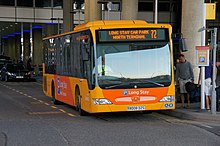 Car park transfer bus in the UK Gatwick airport bus, 28 July 2012 (3).jpg