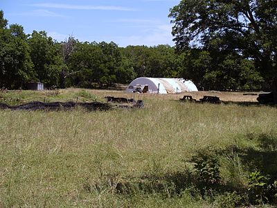 Part of the Gault site; the tent covers the 2007-2014 excavation. Gault Site Area 15 external.jpg