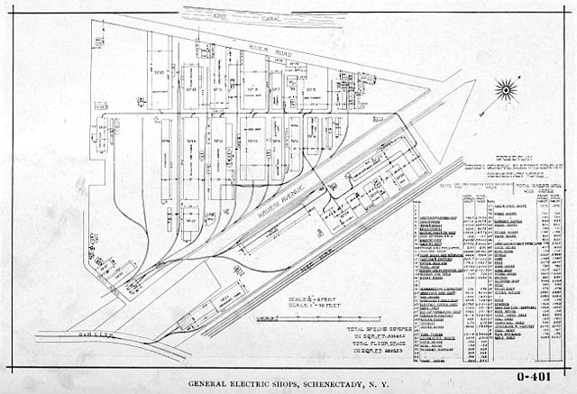 Plan of Schenectady plant, 1896