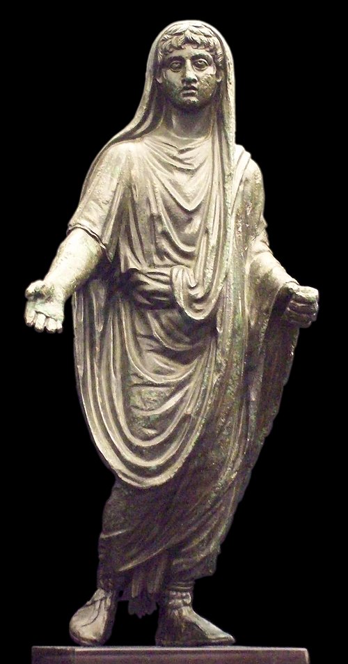 Bronze genius depicted as pater familias (1st century AD)