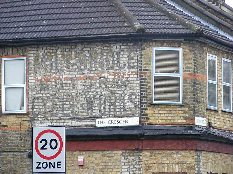 File:Ghost sign - Motor & Cycle Works E17.jpg