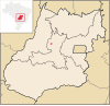Location of São Patrício in Goiás