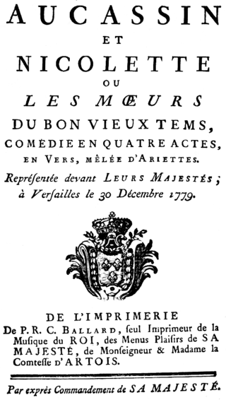 <i>Aucassin et Nicolette</i> (Grétry opera)