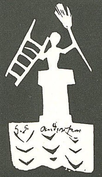 A paper chimney sweep cut by Andersen