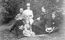 Clara (centre front), with her father Henry and mother Emma, sister Margaret and brother Francis Henry Tabor and Family.JPG