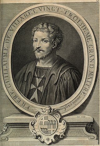 <span class="mw-page-title-main">Guillaume de Villaret</span> 24th Grand Master of the Knights Hospitallers