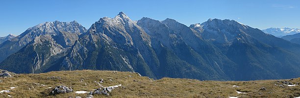 Hochkalter mountains in the Berchtesgaden Alps