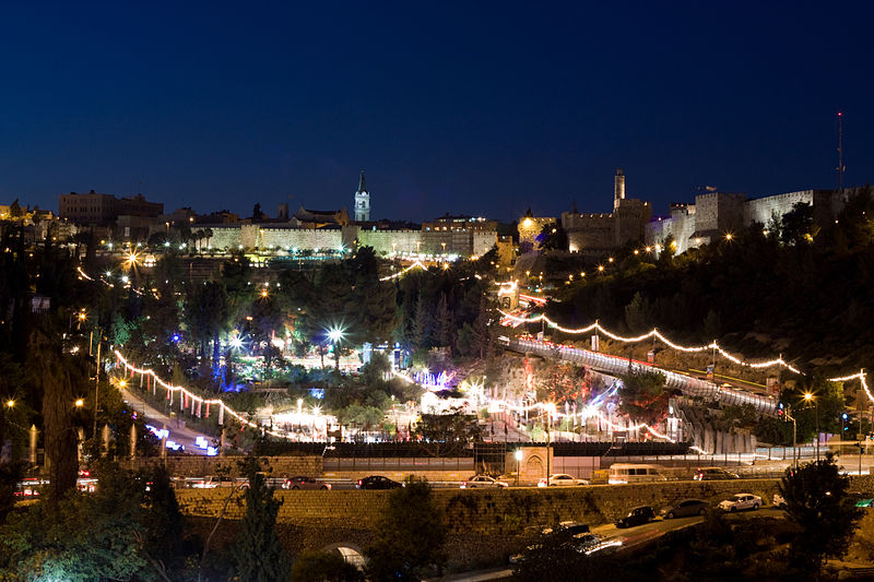 jerusalem at night