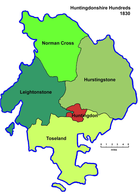 Huntingdonshire Hundreds 1830