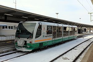 RegioSprinter der Vogtlandbahn in Plauen (Vogtl) ob Bf
