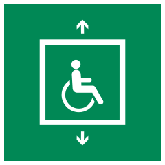 E070 – Evacuation lift for people unable to use stairs