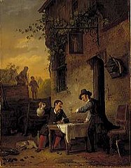 Jan Steen en Frans van Mieris