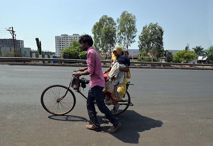 In the covid period, for their security, they go back to home Photographer: Prashant Kharote