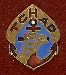 Insigne du régiment de marche du Tchad, de la 2e DB - 1734751 (cropped).jpg