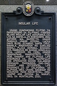 Insular Life historical marker.jpg