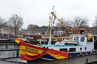Marina of Veghel during the entry parade of Sinterklaas, 16 November 2014