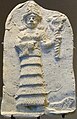 Ishtar. Moulded plaque, Eshnunna, early 2nd. millennium. Louvre, AO 12456