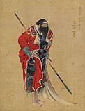 Ikotoi, chieftain of Akkeshi, by Kakizaki Hakyō (1790)