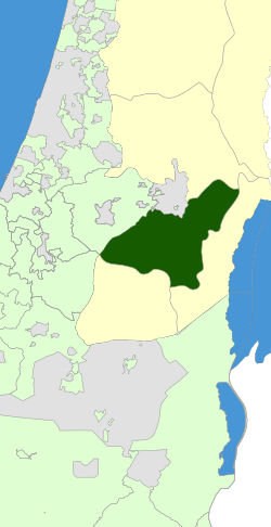 Location of Gush Etzion