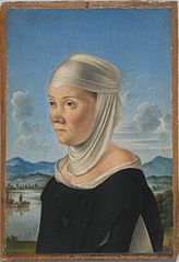 Portrait of a Woman, Possibly a Nun of San Secondo; (verso) Scene in Grisaille