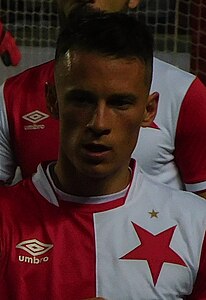 Jan Sýkora , český fotbalista (nar. 1993), hrající za Slavii Praha v roce 2018.jpg