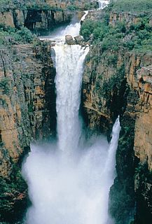 Jim Jim Falls waterfall