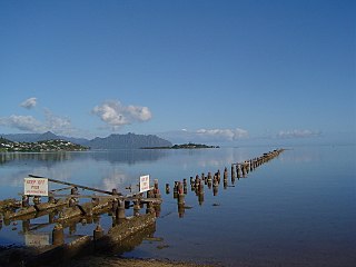 Kāneʻohe Bay Large bay of volcanic origin in the Hawaiian island Oahu