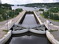 Kapeenkoski sluse ved Keitele – Päijänne-kanalen.