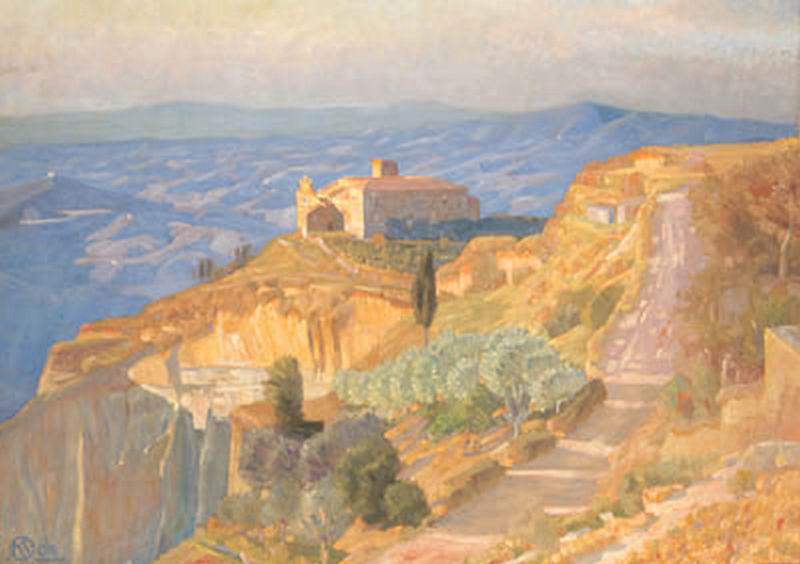 File:Knud Sinding - Villa i bjerglandskab - 1909.png