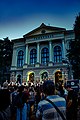 Kragujevac, Serbia. 14.07.2022. Outdoor photoshoot. Local holiday celebration. Public celebration in city square.-