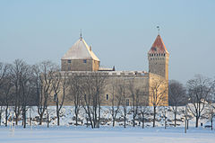 Kuressaare Castle in winter