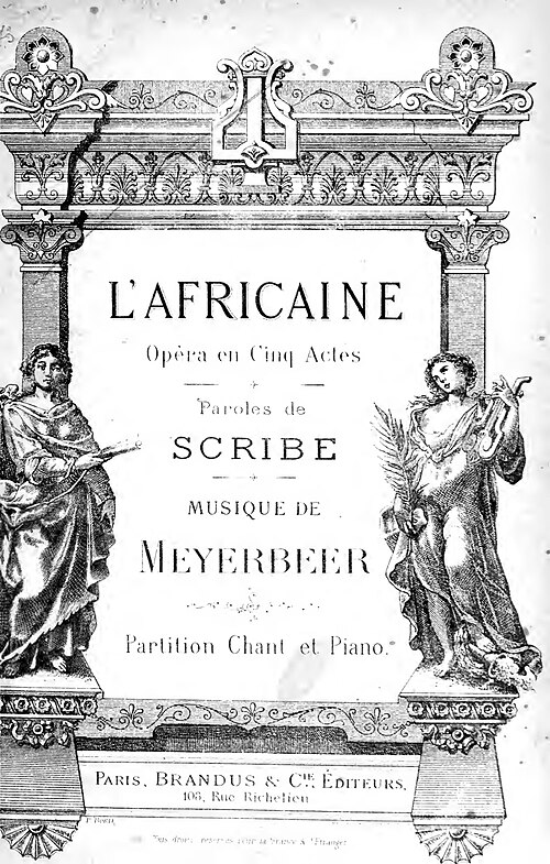 Cover of the 1865 piano-vocal score