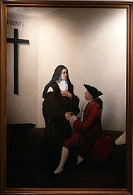 Král Ludvík XV. navštěvuje svou dceru Terezii od sv. Augustina v klášteře