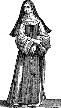 Annonciade nun religious habit. Les anciens couvents de Lyon - 047 - Soeur Annonciade.jpg